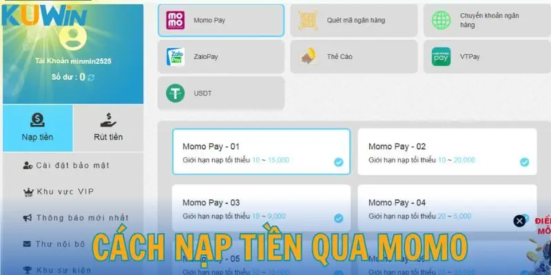 Hướng Dẫn Chi Tiết Cách Nạp Tiền Vào KKWIN Cho Tân Thủ