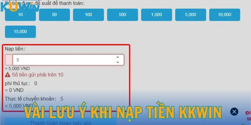 Hướng Dẫn Chi Tiết Cách Nạp Tiền Vào KKWIN Cho Tân Thủ
