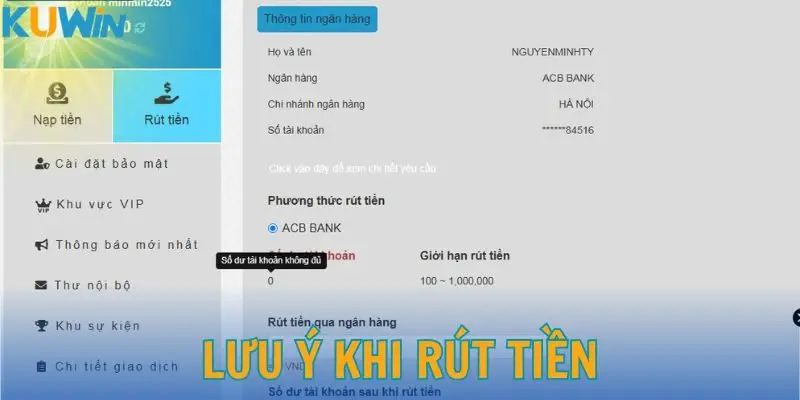 Rút Tiền KKWIN - Điều Kiện, Hướng Dẫn Và Lưu Ý Quan Trọng